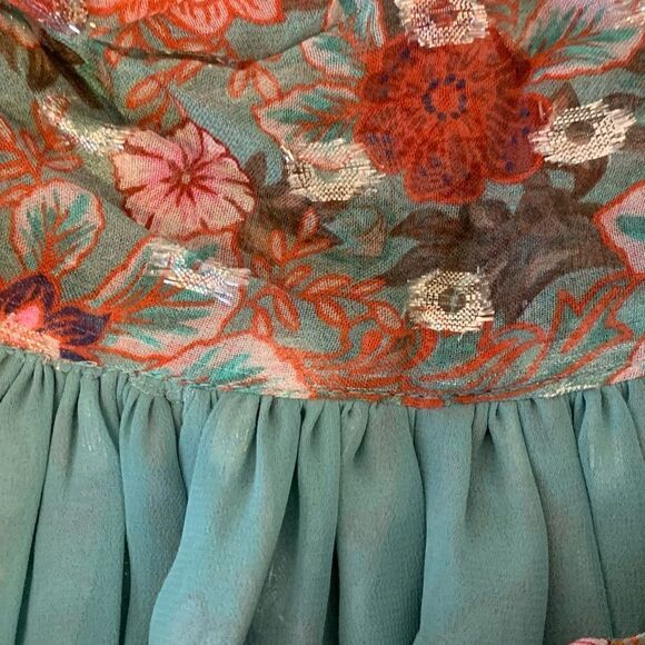 Ramy Brook floral printed Lori viscose halter neck TOP  size XS, new - Picture 6 of 6